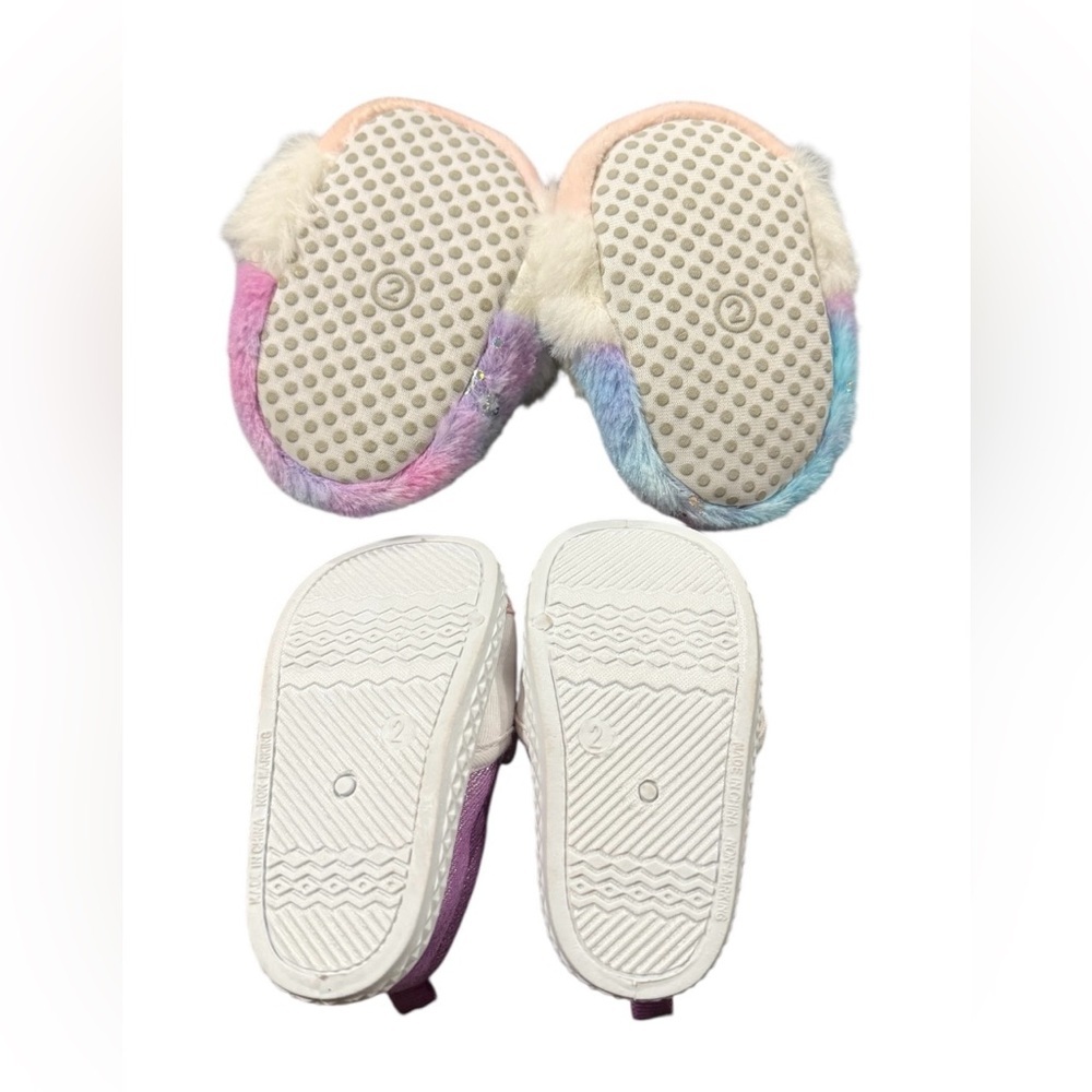 NWOT Unicorn Themed Shoes and Slippers for Toddler - Picture 3 of 3